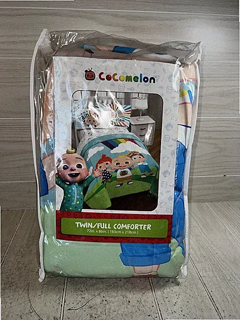 Cocomelon Twin/Full Comforter 72x86" Kids Oeko-Tek New Franco & Sons NWT NOS