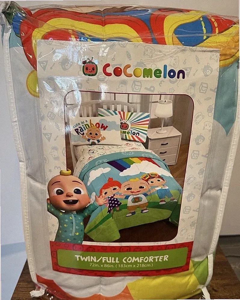 CoComelon Twin/Full Comforter Multicolor 100% Polyester JJ Pictorial Bedding