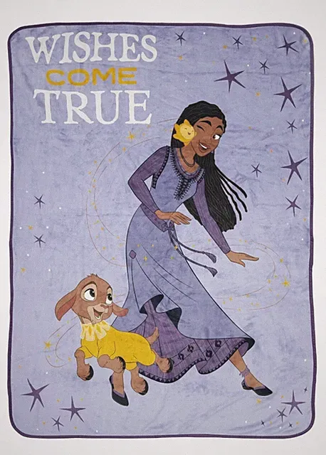 Disney Jay Franco WISH Wishes Come True Super Soft Plush Throw Blanket NWT