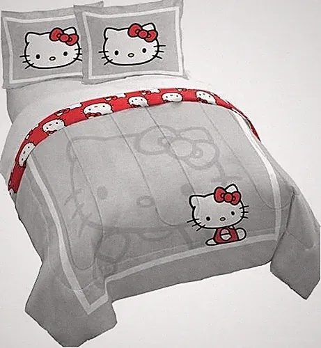Hello Kitty - Jay Franco Duvet Cover Set – 3 Piece Comforter Cover and Sham