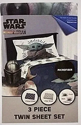 Jay Franco 3 Piece Twin Sheet Set Mandalorian
