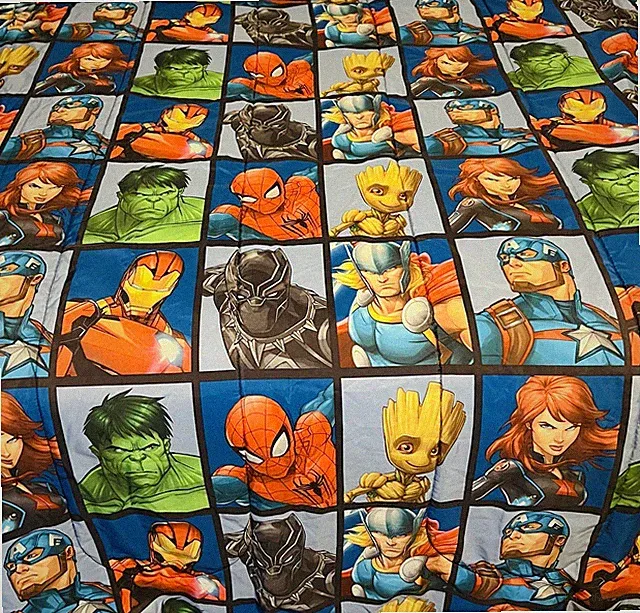 Jay Franco Avengers Team Full Bed Comforter Blue – Official Marvel Kids Bedding