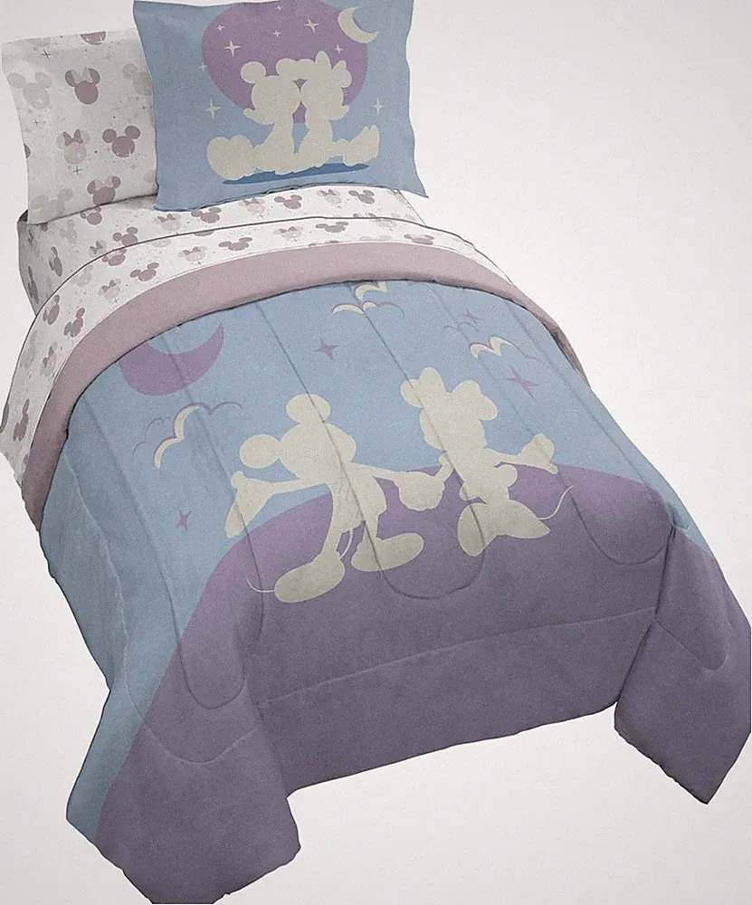 Jay Franco Disney Mickey & Minnie Mouse Full 7-Piece Comforter Sheet Set Bedding