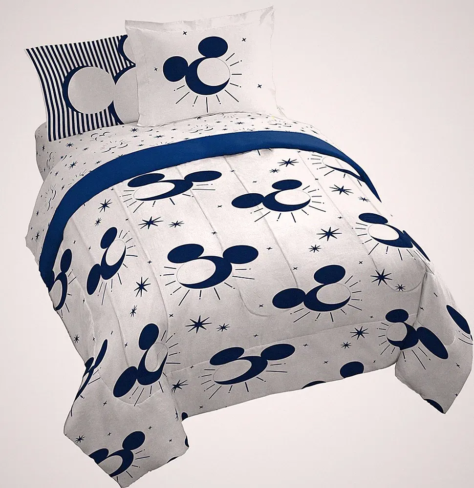 Jay Franco Disney Mickey Mouse Queen Comforter Set - 7 Piece Bedding Includes...