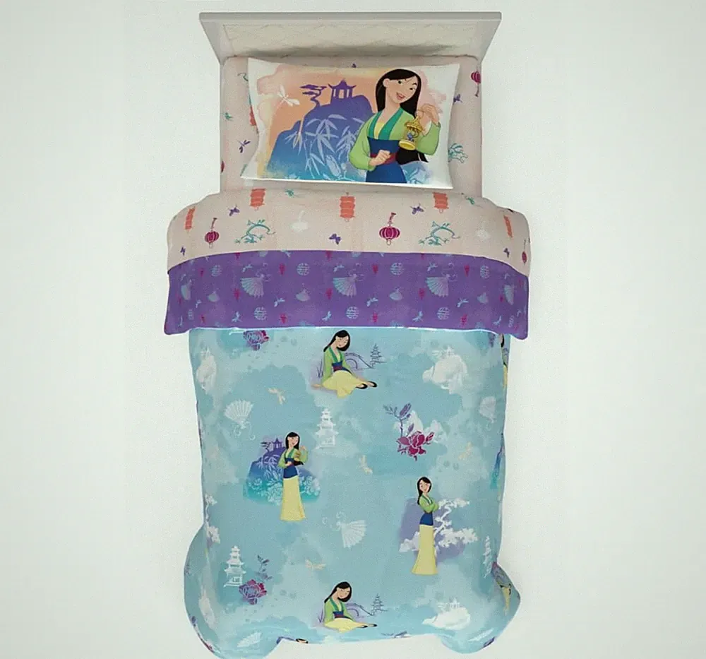Jay Franco Disney Princess Mulan Bedding Comforter and Sheet Set, Twin