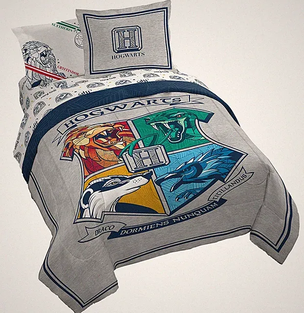 Jay Franco Harry Potter Stand Together 7 Piece Queen Size Bed Set - Includes...