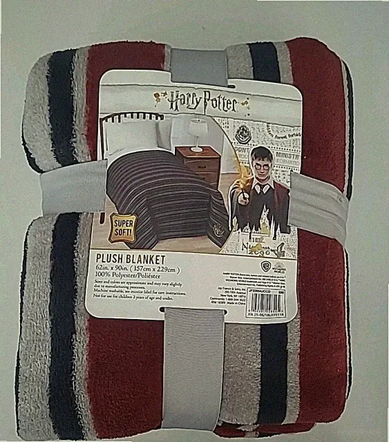 Jay Franco Harry Potter Striped Draco Blanket Multi Twin Sized 62" x 90" (B3-CL)