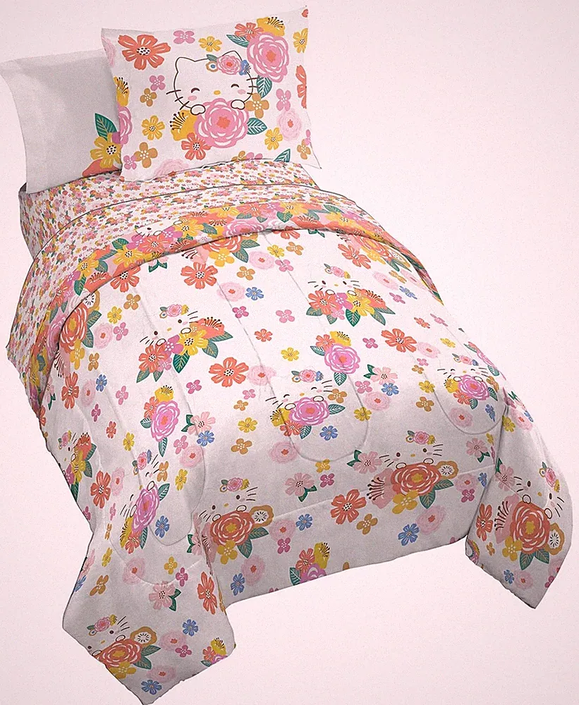 Jay Franco Hello Kitty Full Size Comforter Set - 7 Piece Bedding Includes She...