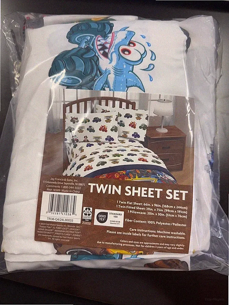 Jay Franco Kids Sheet Set with Fitted, Flat Sheets & Pillow Cover - Ultra-Soft B
