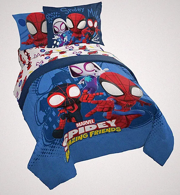 Jay Franco Marvel Spidey and His Amazing Friends Team Spidey Twin Size Sheet...