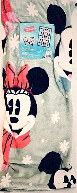 Jay Franco & Sons Disney Christmas Mickey & Minnie Mouse 50" X 70" Plush Throw