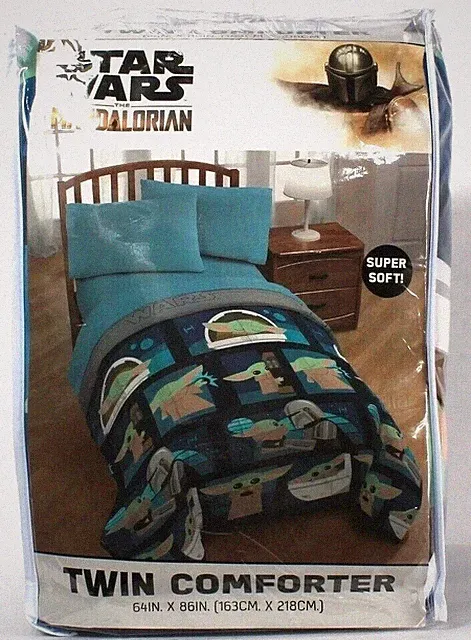 Jay Franco & Sons Star Wars The Mandalorian Super Soft Twin Comforter