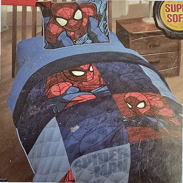 Jay Franco Spider-Man Spiderman Twin Quilt & Sham Set NEW