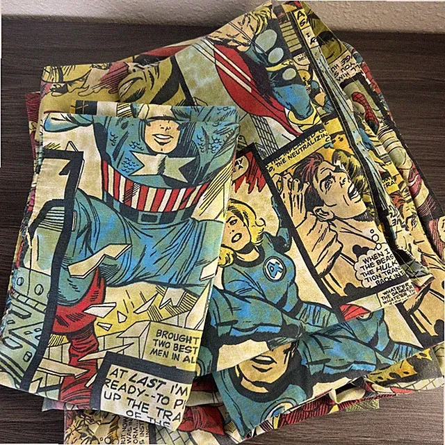 Marvel Comics Twin Sheet Set Spider-Man Hulk Comic Print Jay Franco 2011 Faded
