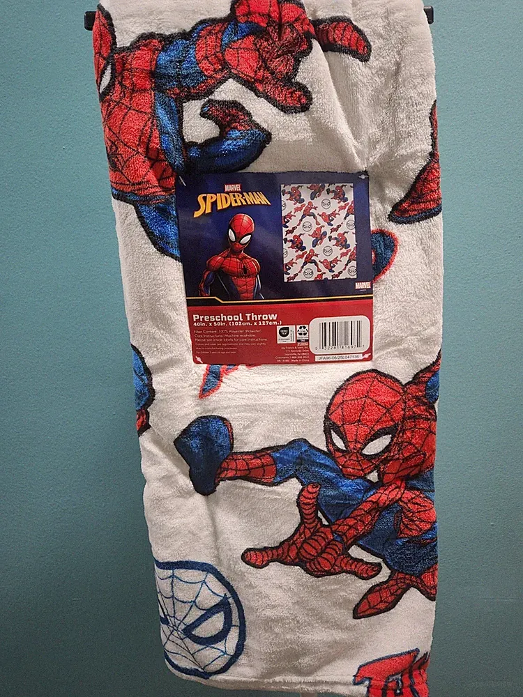 MARVEL SPIDER-MAN PRESCHOOL THROW NWT 2025 40IN X 50IN 100% POLYESTER JAY FRANCO