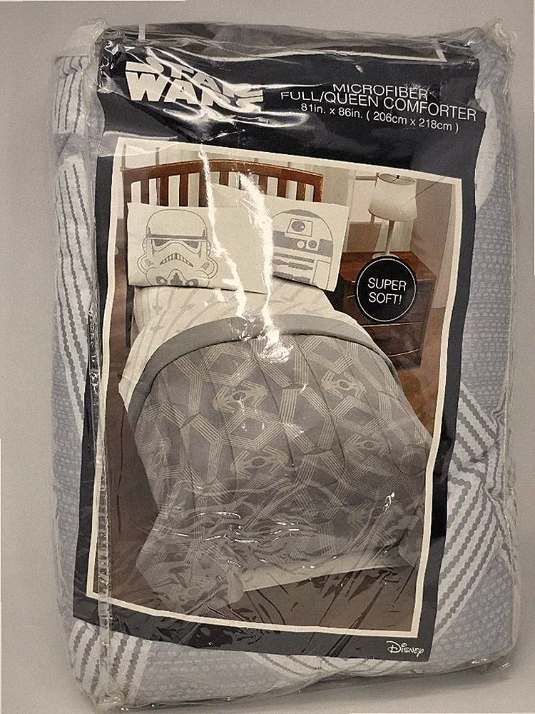 NIP JAY FRANCO DISNEY MICROFIBER STAR WARS TIE FIGHTER ~ COMFORTER ONLY~FULL/Q