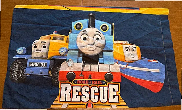THOMAS & FRIENDS Pillowcase Road & Rail Rescue 2012 Jay Franco 31x20 in