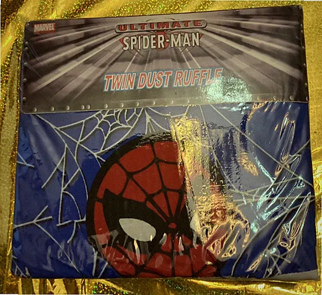 Ultimate Spider-Man Twin Dust Ruffle NEW Sealed Marvel Vintage Blend Jay Franco